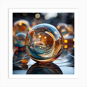 Glass Spheres 1 Art Print