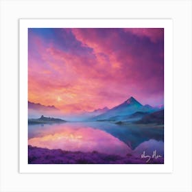 Scotland Sunset Art Print