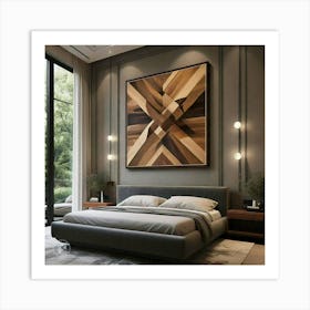 Modern Bedroom Wall Art Art Print