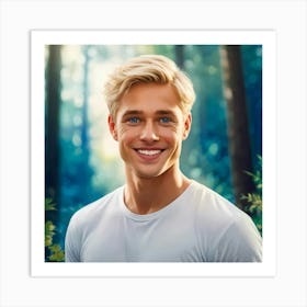 Handsome Smile Art Print