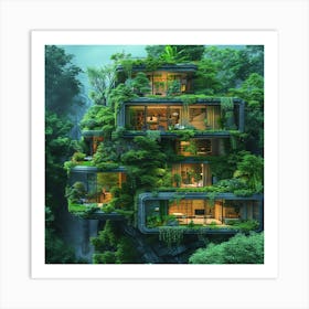 House In The Jungle Art Print