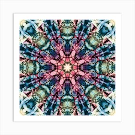 Abstract Pattern Made Of Alcohol Ink Art Print