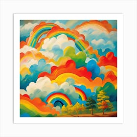 Rainbows In The Sky 1 Art Print