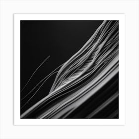 Abstract Black And White Photo Art Print