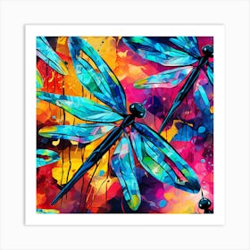 Dragonflies 21 Art Print