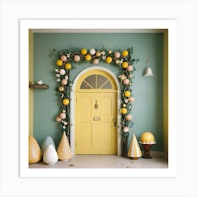 Easter Door Art Print