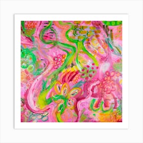 Pink Flamingo Art Print