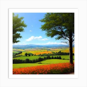 Landscape Painting 66 Art Print