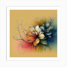 Floral Painting 2 Art Print