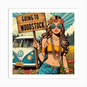 Going To Woodstock Art Print