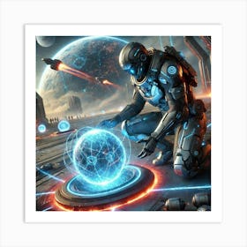 Engineer Comet Energy Traps Art Print