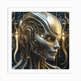 Cyborg Woman 105 Art Print