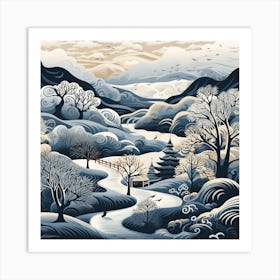 Winter Landscape 4 Art Print