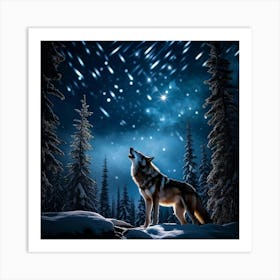 Howling Wolf 8 Art Print