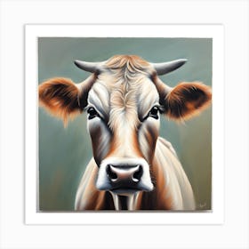 Cow Portrait Art Print