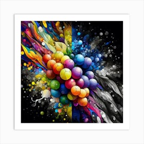 Colorful Abstract Painting Art Print