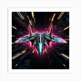 Futuristic Spaceship 2 Art Print