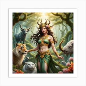 Goddess Of The Forest 8 Art Print