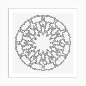 Mosaic Mandala 09 Art Print