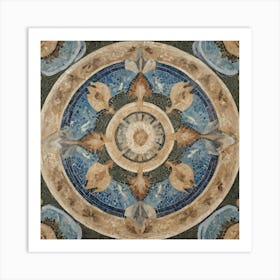 Mosaic Floor Art Print