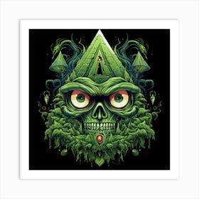 Skull Of The Gods Art Print