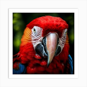Red Macaw Art Print