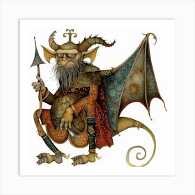 Devil in the Middle Ages - 1 Art Print