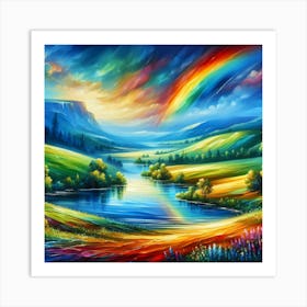 Rainbow In The Sky 6 Art Print