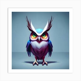 Owl Portrait 2 Art Print