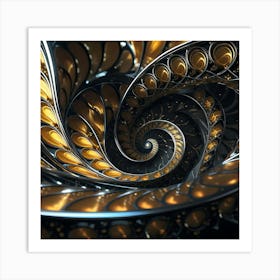 Fibonacci Fractal 3 Art Print