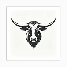 Longhorn Head Art Print