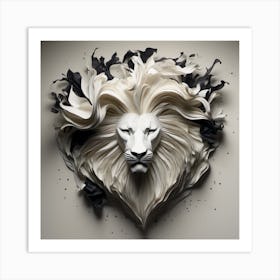 Lion Head 2 Art Print