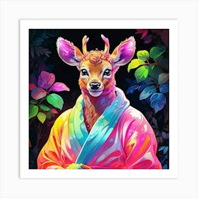 Samurai Deer Art Print