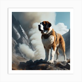 St Bernard 21 Art Print