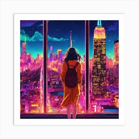 Cityscape Painting Art Print