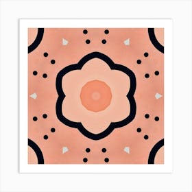 Abstract Flower Pattern Art Print