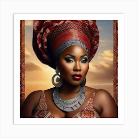 African Beauty 4 Art Print