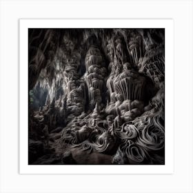 Corrupted Cave Formations Art Print