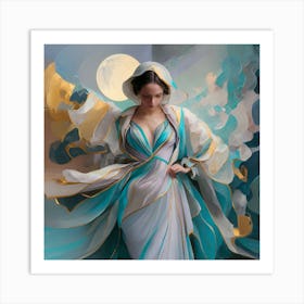 Angel Of The Moon Art Print