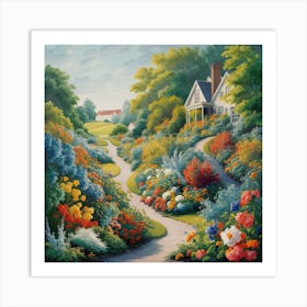 Garden Path 3 Art Print