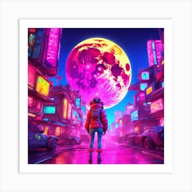 Neon City Art Print