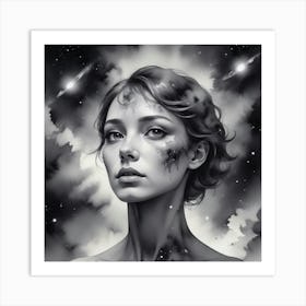 Black And White Painting Art Print