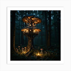 Fairy House In The Forest 11 Art Print