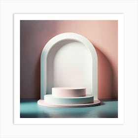 3d Rendering Of A Podium Art Print