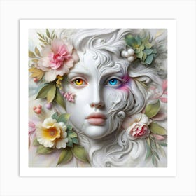 Face Of A Woman 8 Art Print