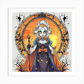 Halloween Queen Art Print