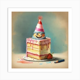 Birthday Cake 12 Art Print