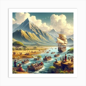 Voyage Of The Seven Seas Art Print