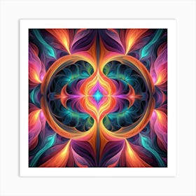 Abstract Psychedelic Art 1 Art Print