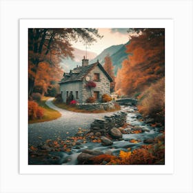 Autumn House Art Print